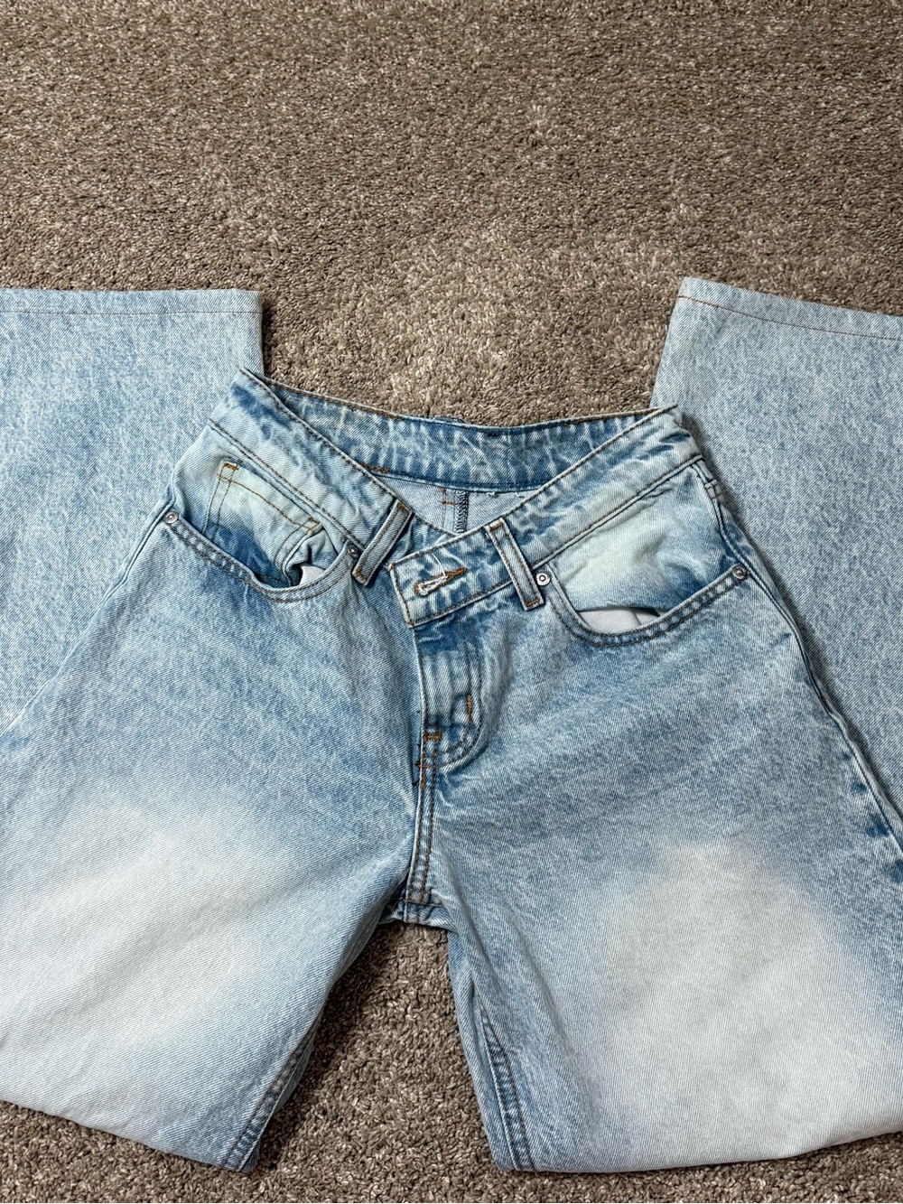 REVICE Women's Light Blue Flare Jeans